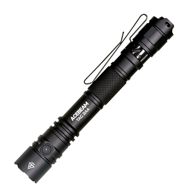 Acebeam TAC 2AA Rechargeable Flashlight (1600 Lumens) (Black)