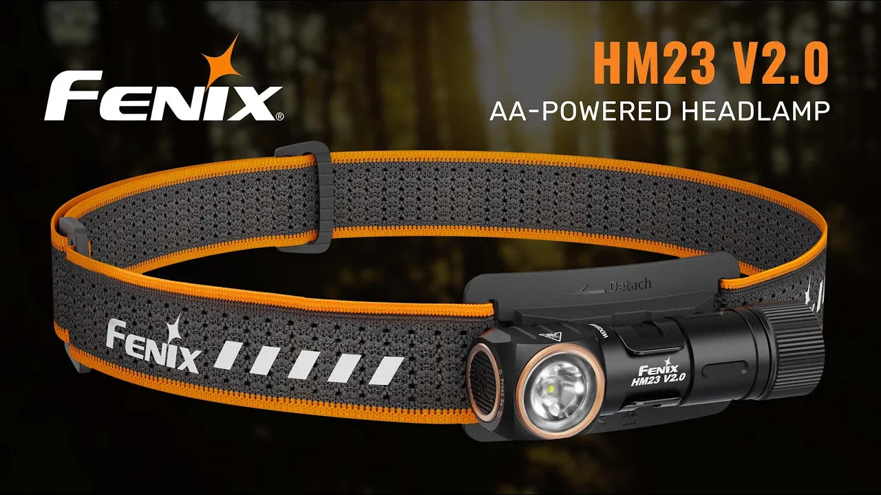 Fenix HM23 V2.0 AA-Powered Headlamp (300 Lumens)