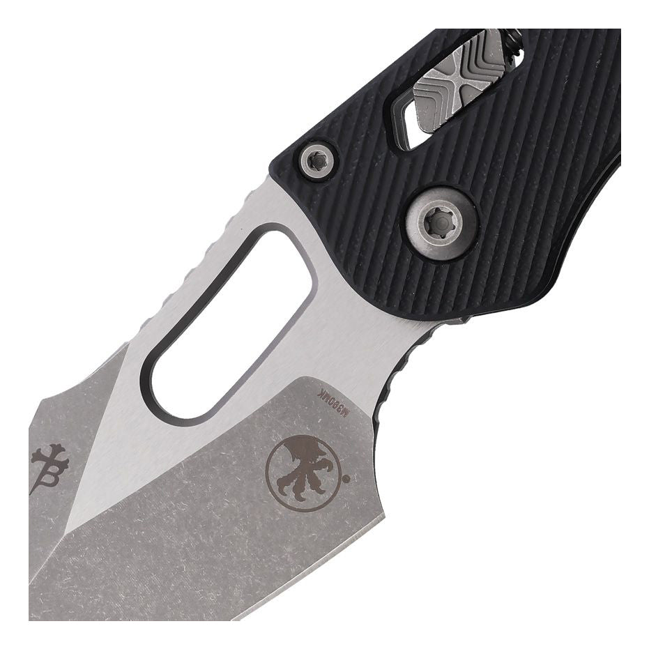 Microtech Stitch RAM-LOK™ S/E Folding Knife (Black G10 Handle)