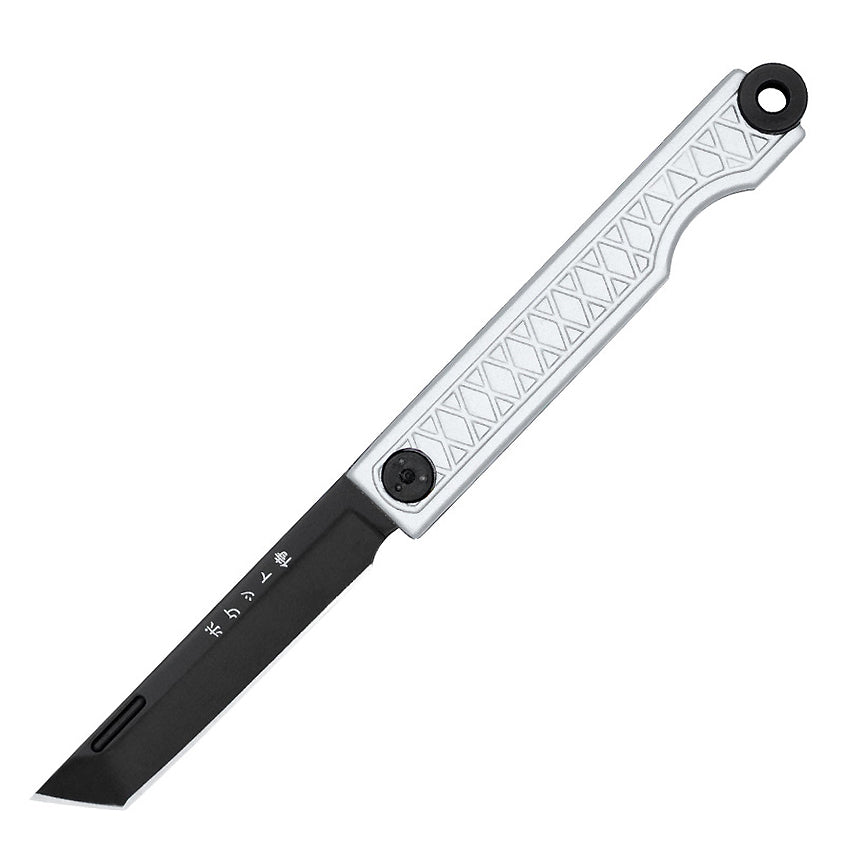 StatGear Pocket Samurai Keychain Knife - Slipjoint Edition (Gray Aluminum Handle)
