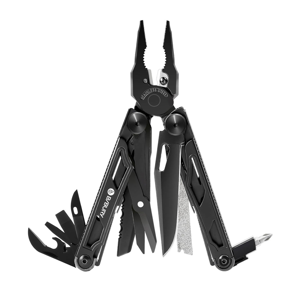 Bibury Plier Multitool Pro (21-in-1) (Black)
