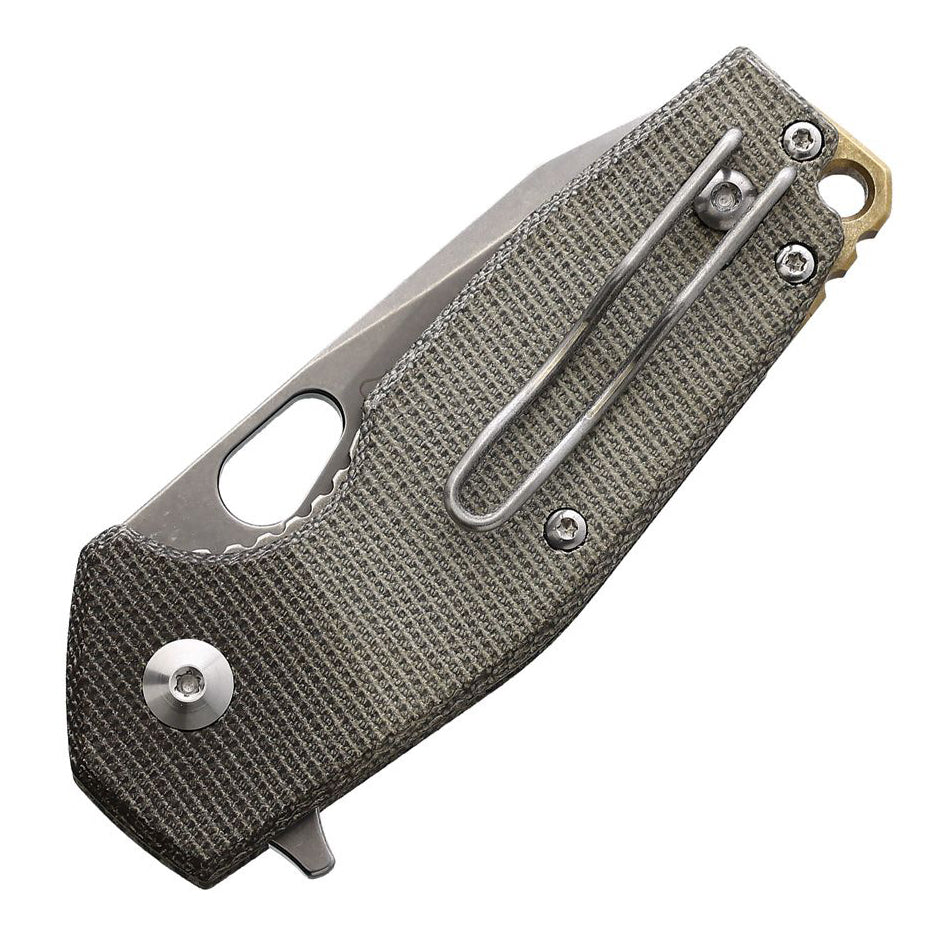 Fox Suru Linerlock M390 (OD Green Micarta Handle)