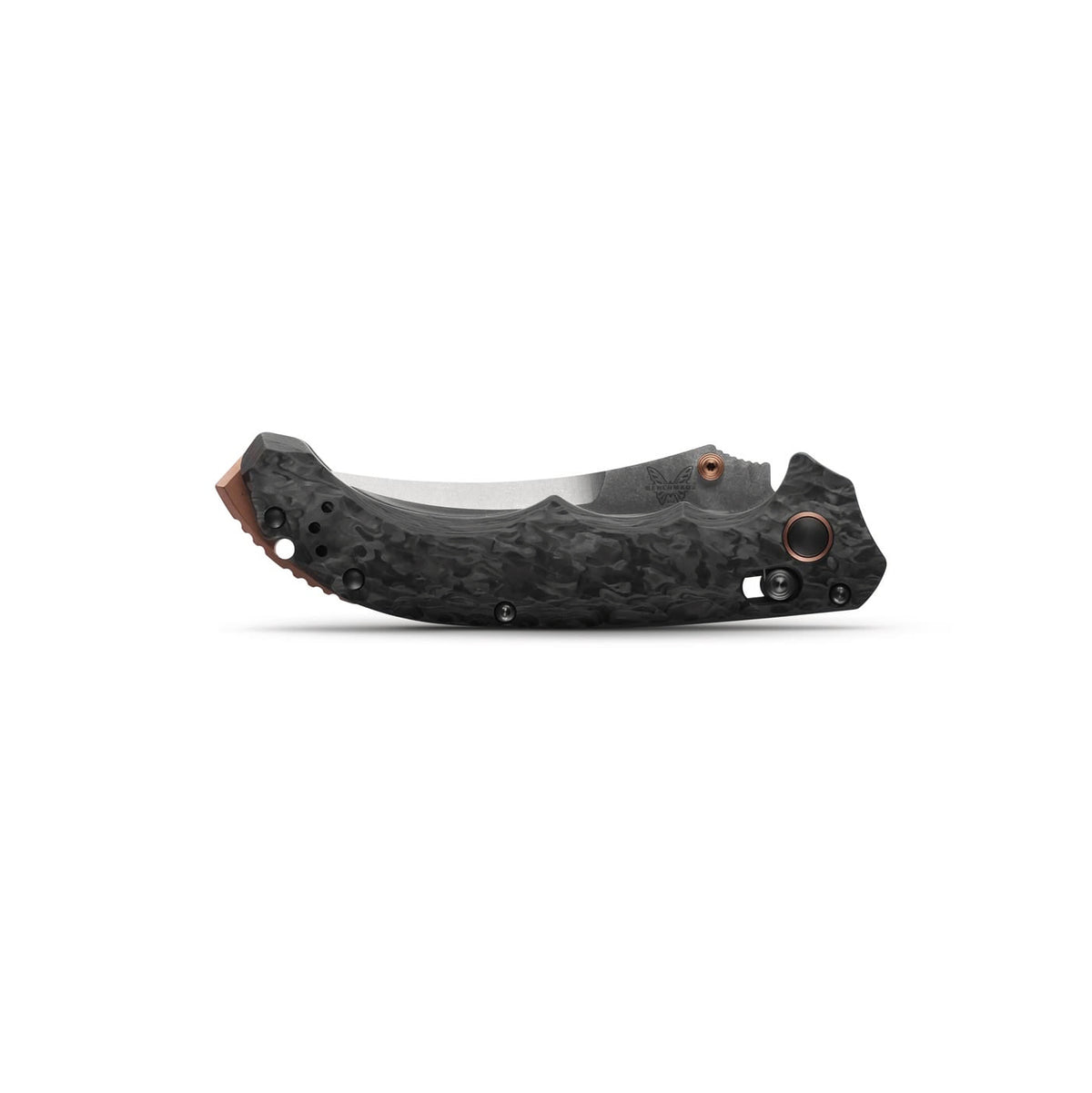 Benchmade 865-02 Mini Bedlam Folding Knife (Marbled Carbon Fiber Handle)