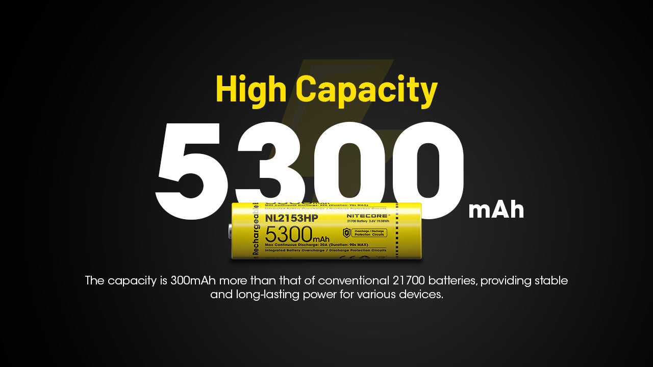 Nitecore Battery 21700 NL2153HP