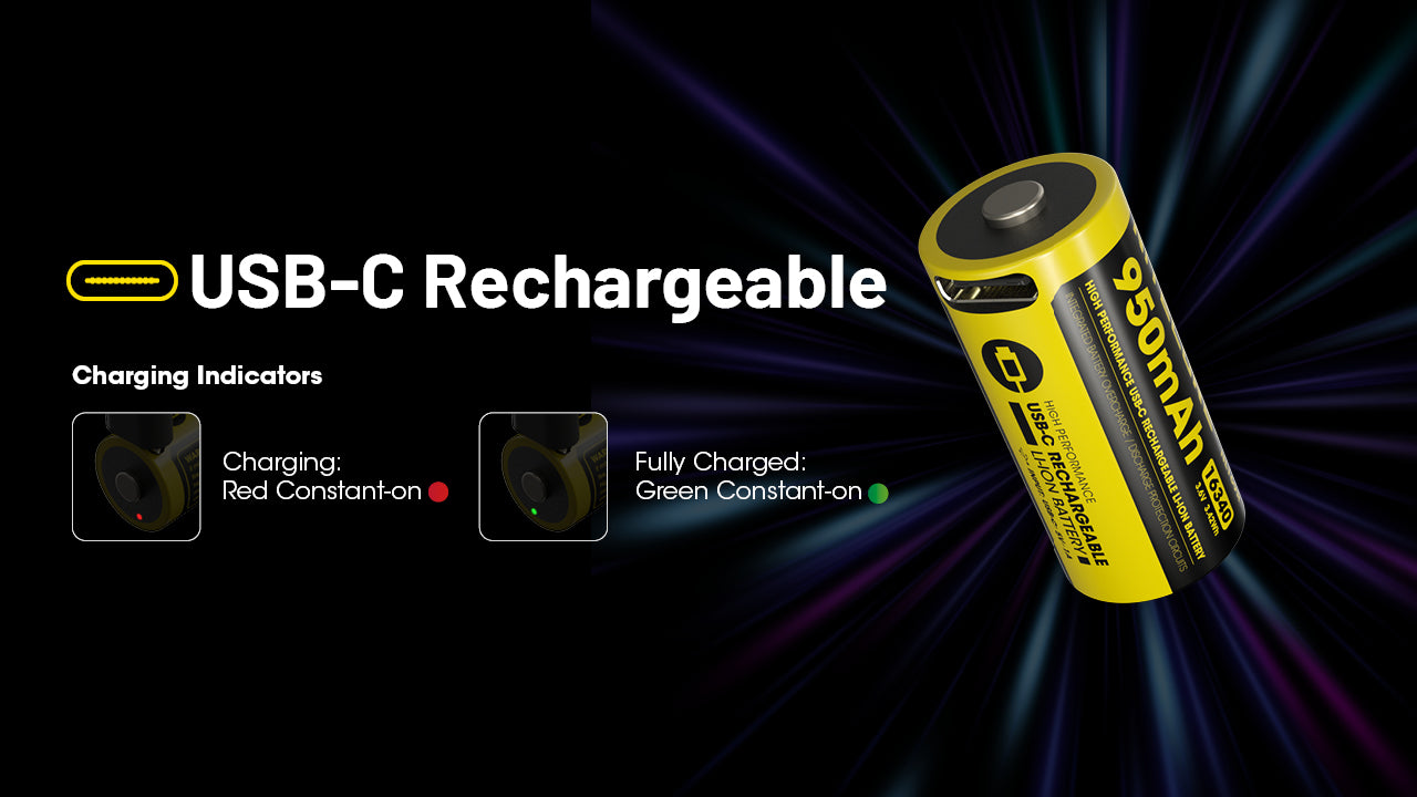 Nitecore Battery RCR123 NL169R