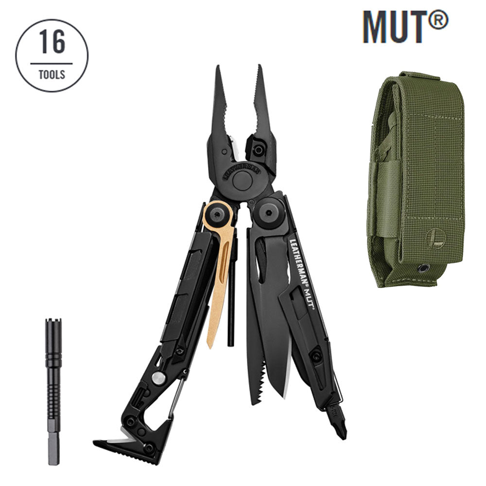 Leatherman MUT Black Multitool (Green MOLLE Sheath)