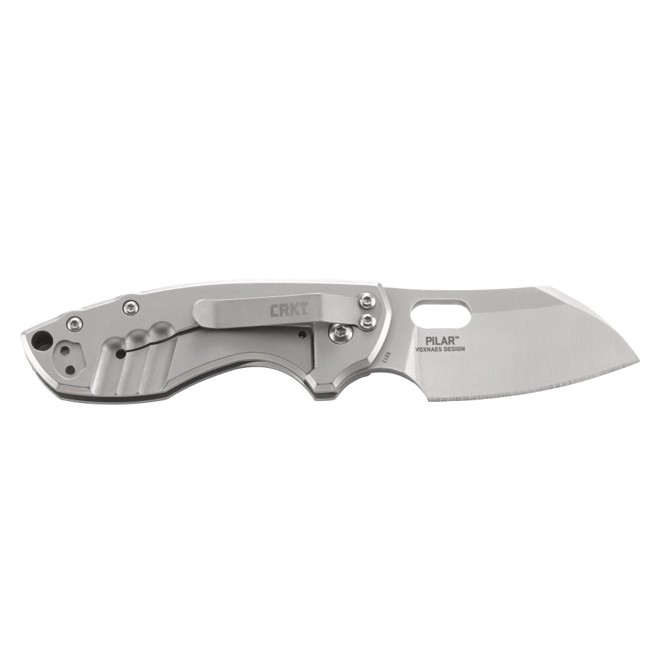 CRKT 5311 Pilar Folding Knife (Stainless Steel Handle)