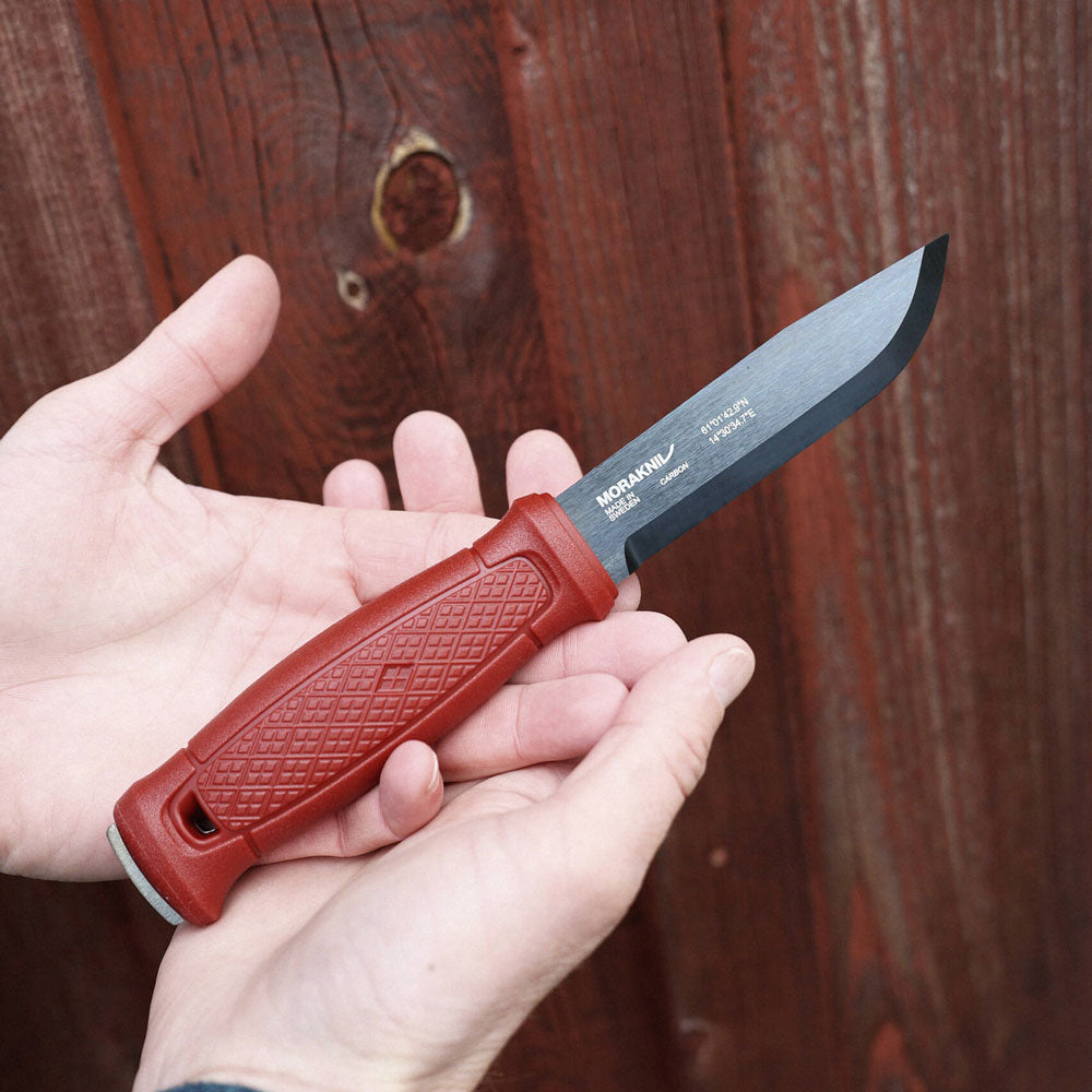Morakniv Garberg (C) Black Blade Bushcraft Knife (Dala Red Special Edition)