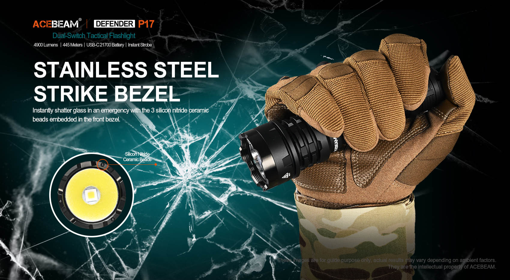 Acebeam P17 Tactical Flashlight (4900 Lumens)