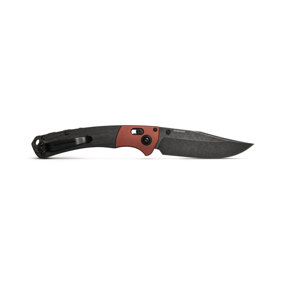 Benchmade 15080BK-04 Crooked River Folding Knife (Black Canvas Micarta Handle)