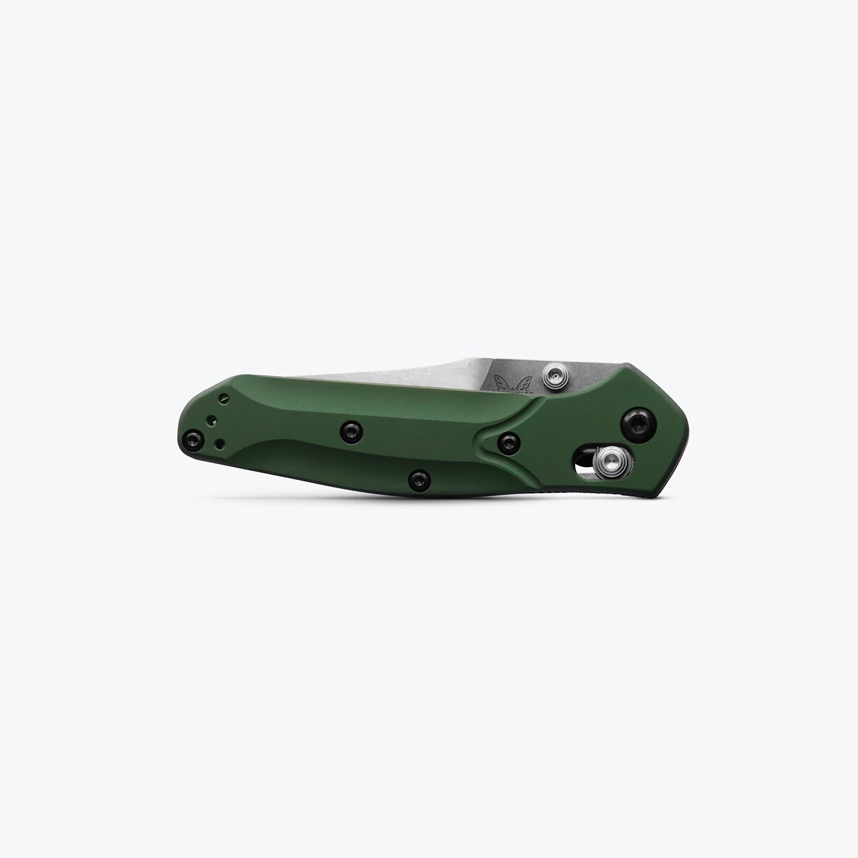 Benchmade 945 Mini Osborne Folding Knife (Green Aluminum Handle)