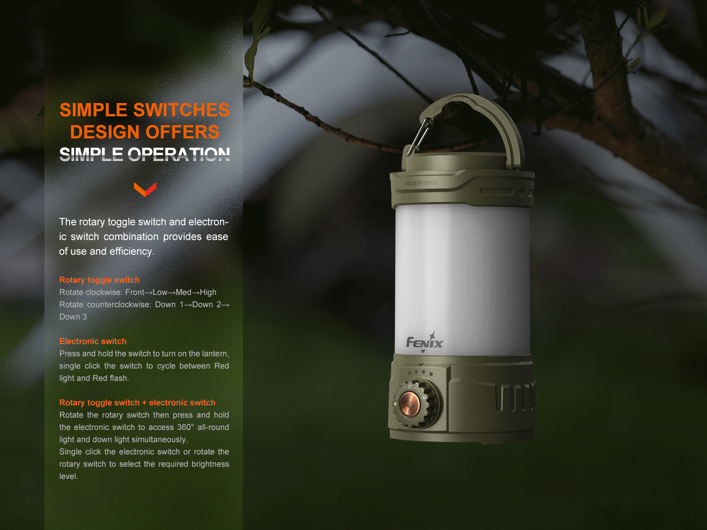 Fenix CL26R Pro Rechargeable Camping Lantern (650 Lumens) (3 Versions)