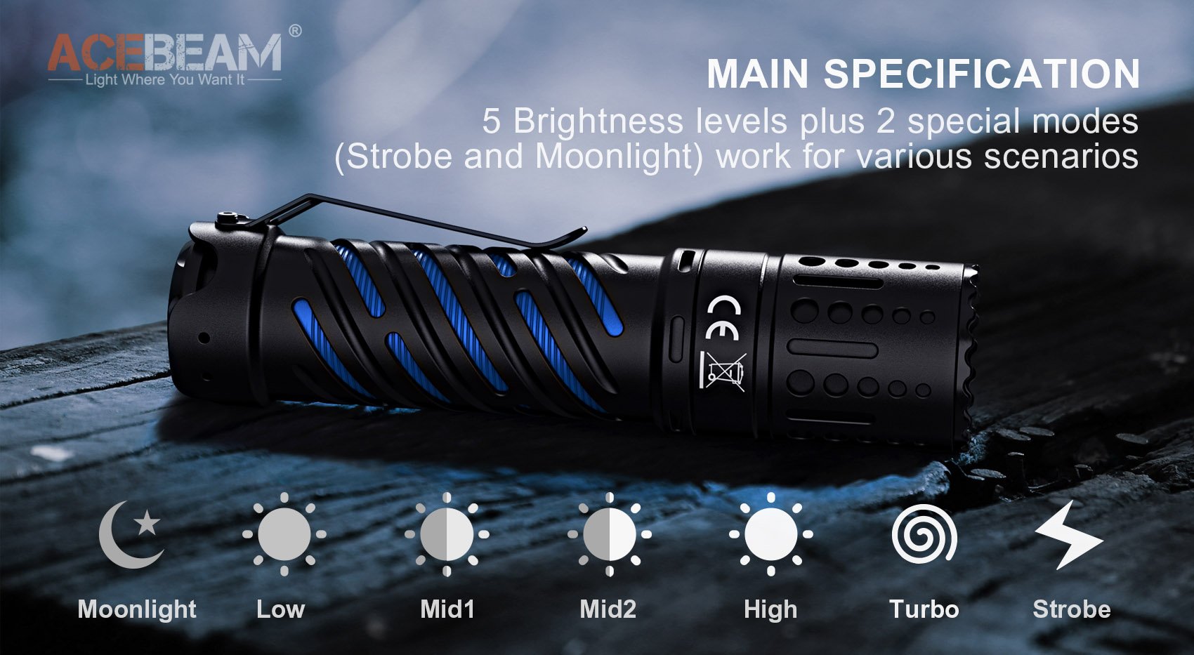 Acebeam E70 EDC Flashlight (4600 Lumens)