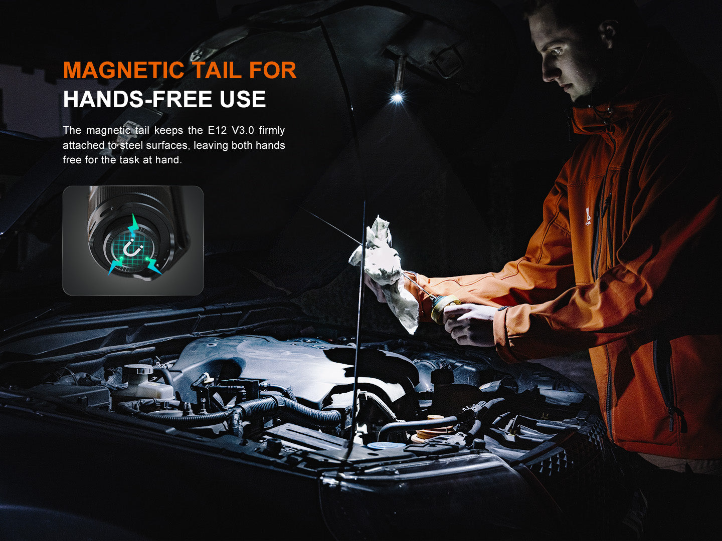 Fenix E12 V3.0 EDC Flashlight (200 Lumens)