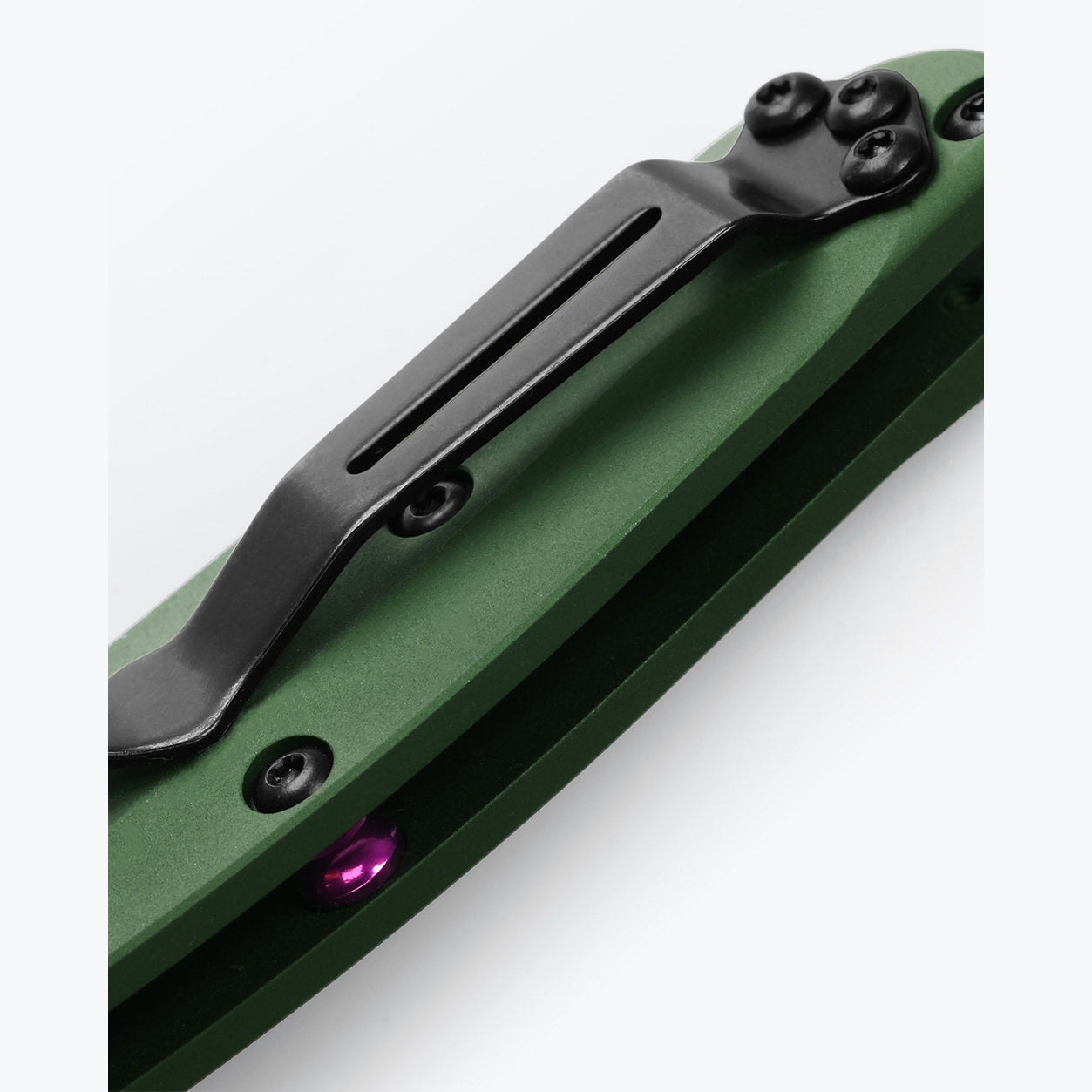 Benchmade 945 Mini Osborne Folding Knife (Green Aluminum Handle)