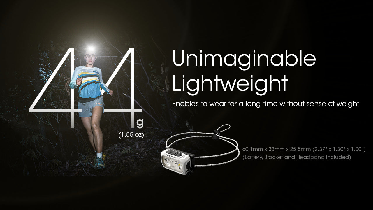 Nitecore NU21 Ultra Lightweight Rechargeable Headlamp (360 Lumens) (3 Versions)