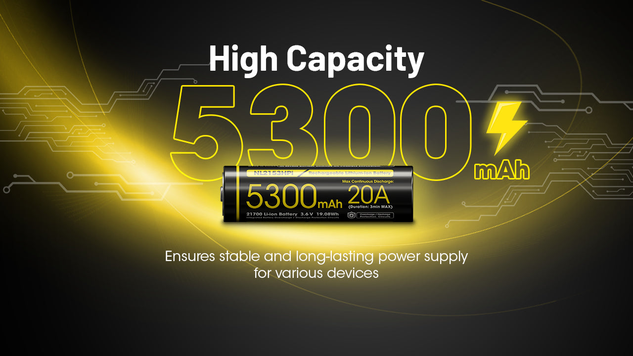 Nitecore Battery 21700 NL2153HPi