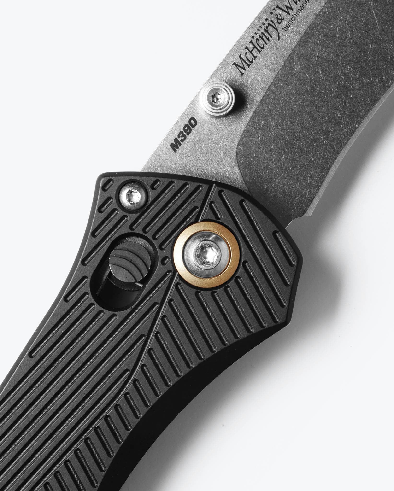 Benchmade 710-25 Seven | Ten Folding Knife (Black Machined Aluminum Handle)