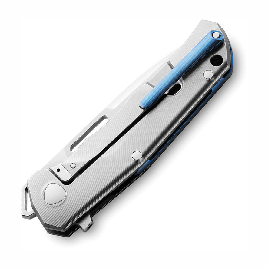 LionSteel Q4ttro Folding Knife (Gray Titanium Handle)