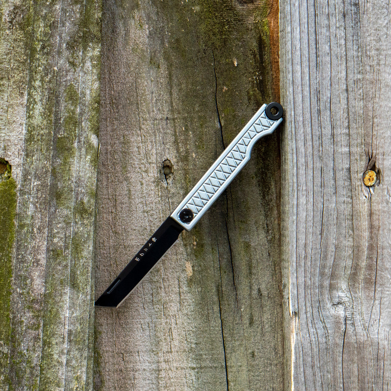 StatGear Pocket Samurai Keychain Knife - Slipjoint Edition (Gray Aluminum Handle)
