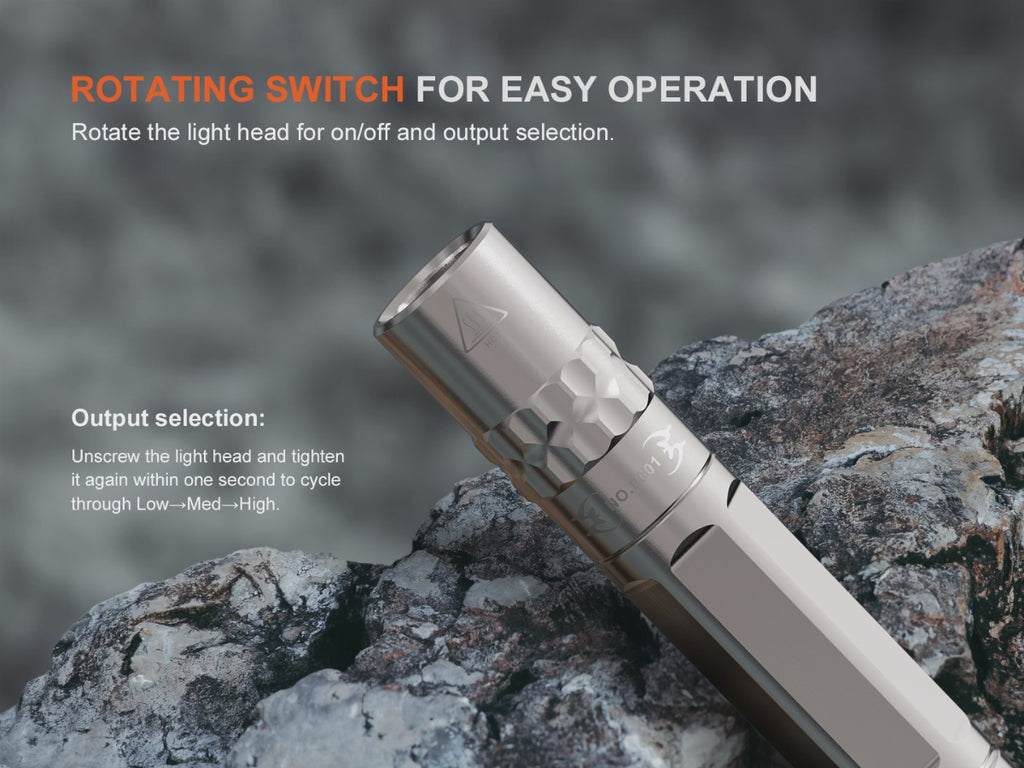 Fenix SILVGLOW Limited Edition AAA Battery EDC Flashlight (100 Lumens) (2 Versions)