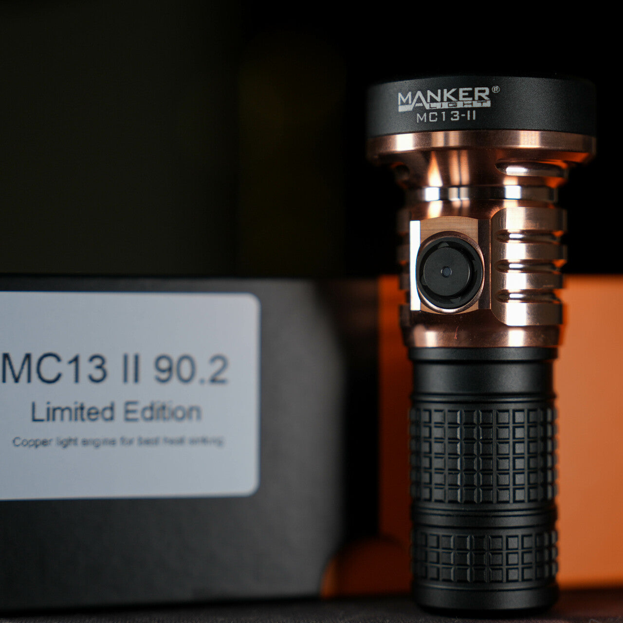 Manker MC13 II Copper & Aluminum Rechargeable Flashlight (Basic Set) (4500 Lumens)