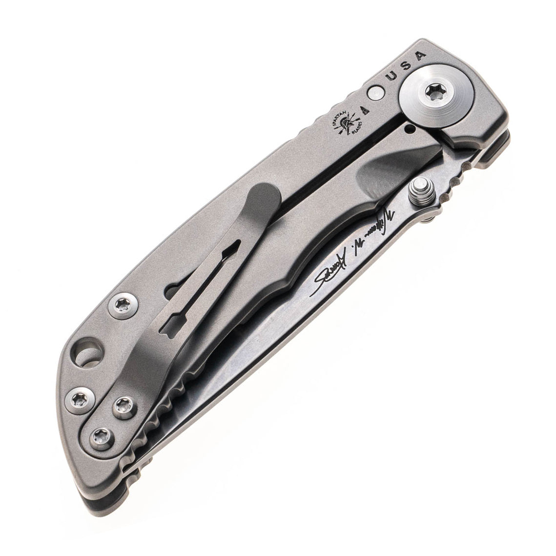Spartan Harsey Folder 3.25 (Bead Blasted Titanium Handle)
