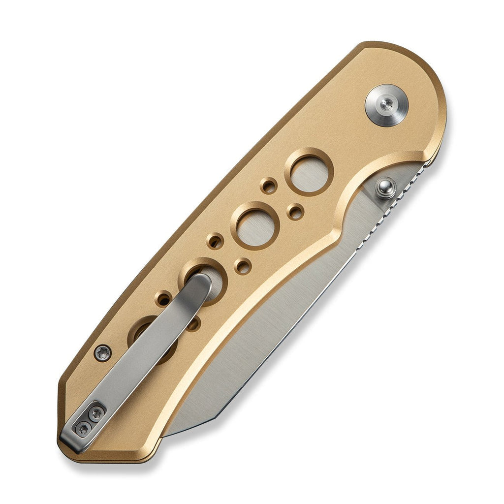 Civivi C24067-3 Pragma Prime Folding Knife (Champagne Milled Aluminum Handle)