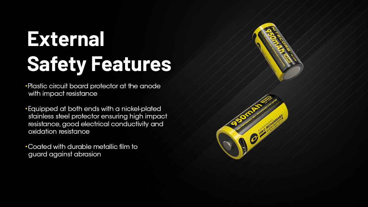 Nitecore Battery RCR123 NL169R