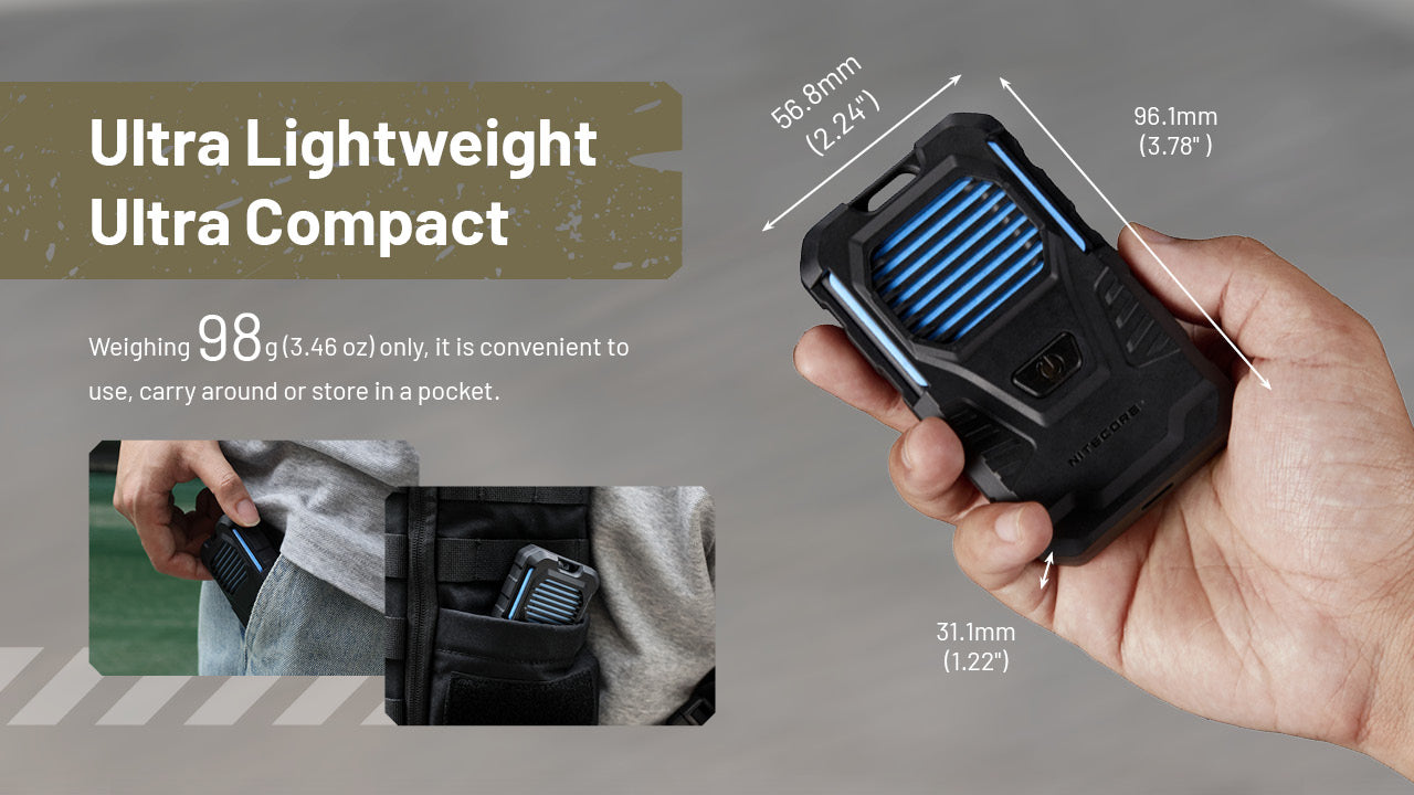 Nitecore EMR06 TAC Rechargeable Portable Electronic Mosquito Repeller