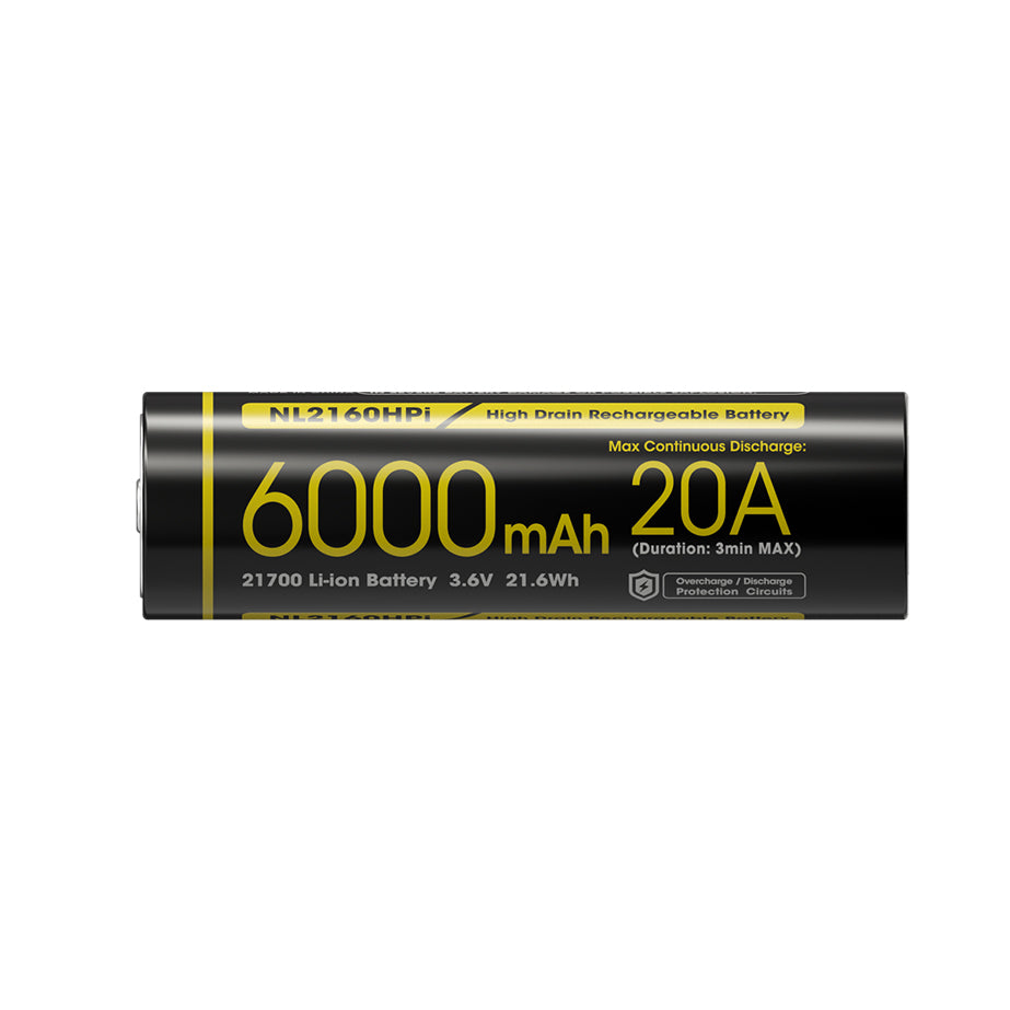 Nitecore Battery Custom 21700 6000mAh NL2160HPi