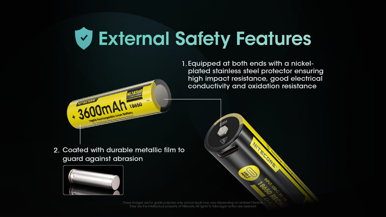 Nitecore Battery 18650 NL1836R