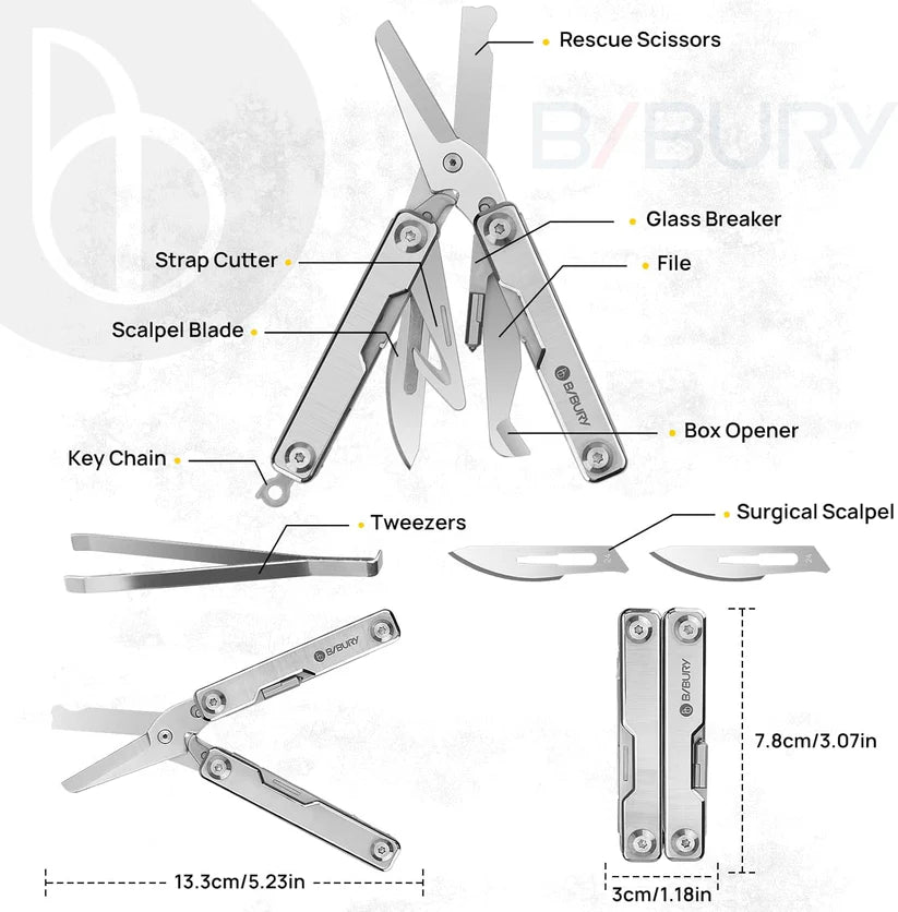 Bibury Mini EDC Survival Multitool (2 Versions)