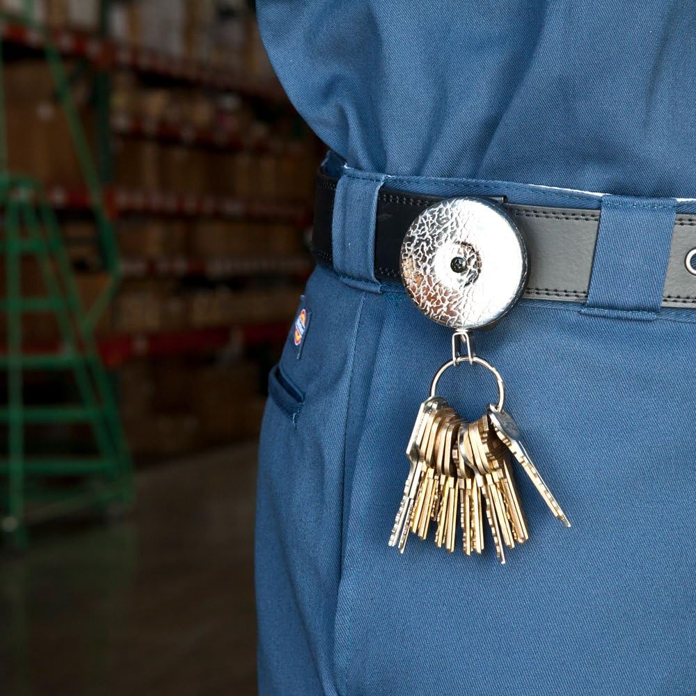 KEY-BAK #5 Original Retractable Keychain (24" Chain, Chrome)