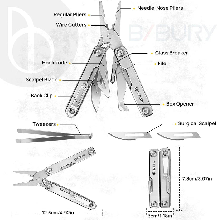 Bibury Mini EDC Survival Multitool (2 Versions)