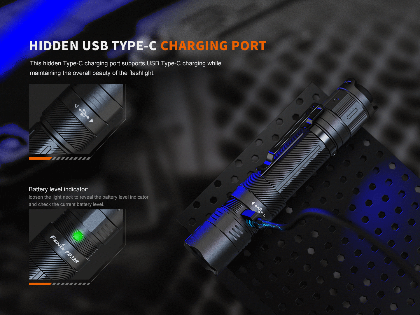 Fenix PD32R LED REchargeable Flashlight (1400 Lumens)