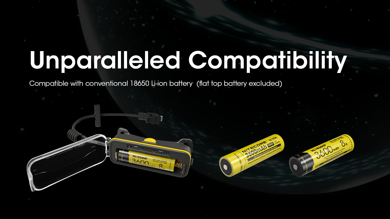 Nitecore Accessory 18650 Extension Battery Case