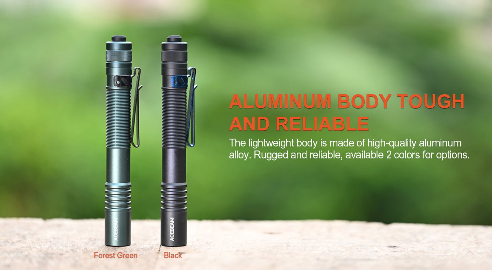 Acebeam Pokelit 2AA Flashlight (600 Lumens) (2 Versions)