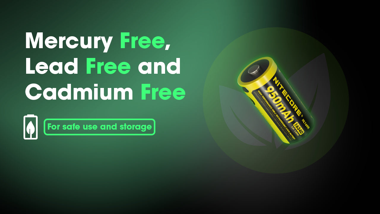 Nitecore Battery RCR123 NL169R