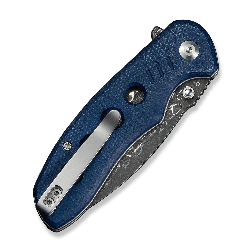 Civivi C23085B-DS1 Triptych Folding Knife (Milled Blue Canvas Micarta Handle)