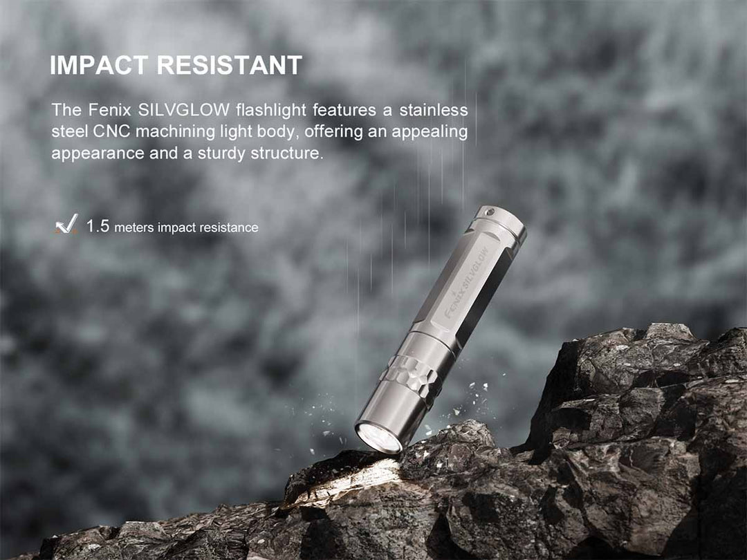 Fenix SILVGLOW Limited Edition AAA Battery EDC Flashlight (100 Lumens) (2 Versions)