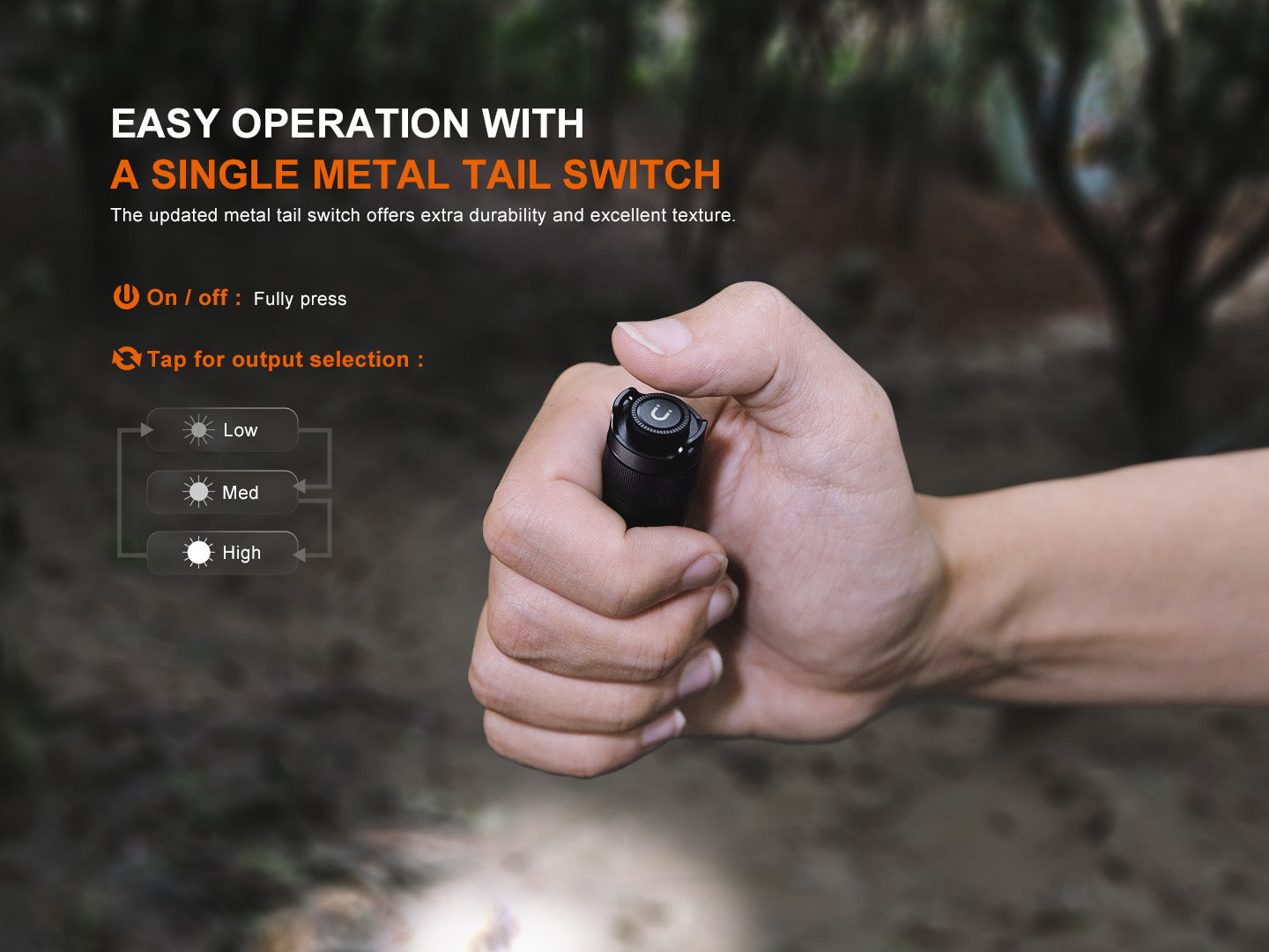 Fenix E12 V3.0 EDC Flashlight (200 Lumens)