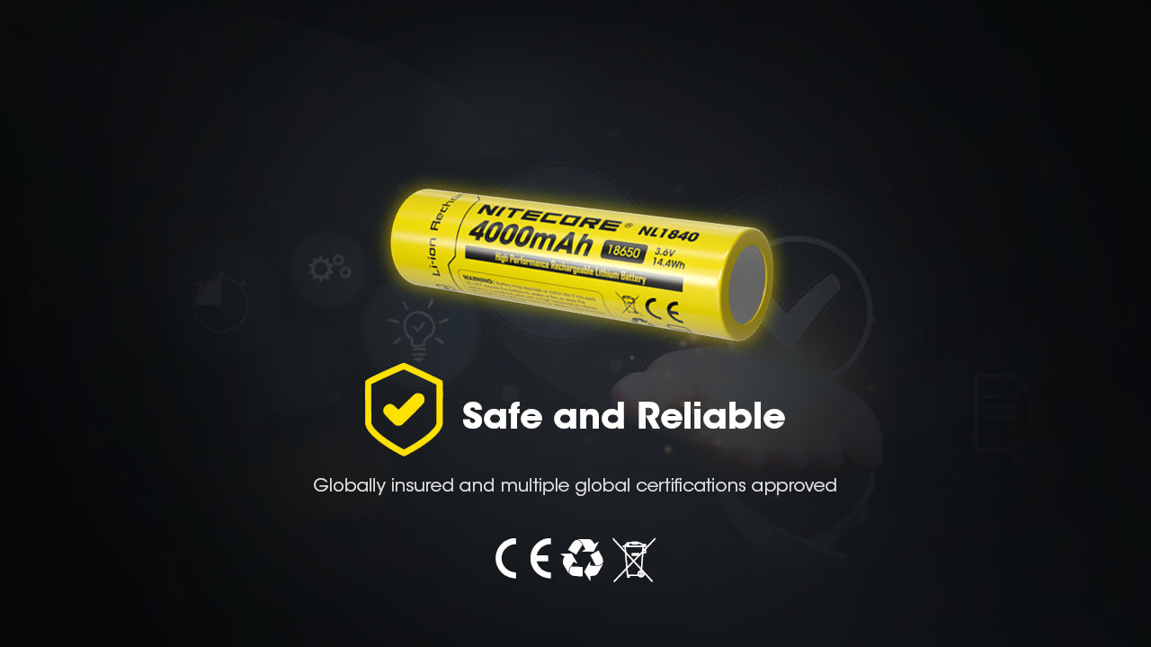 Nitecore Battery 18650 NL1840