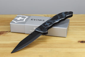 Victorinox Evoke BSH Alox Navy Camouflage Back Lock Folding Knife 0.9425.DS222