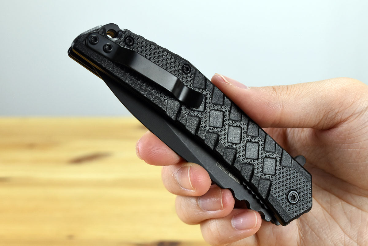 Tac Force 1050 Assisted EDC Folding Knife (Black Aluminum Handle)