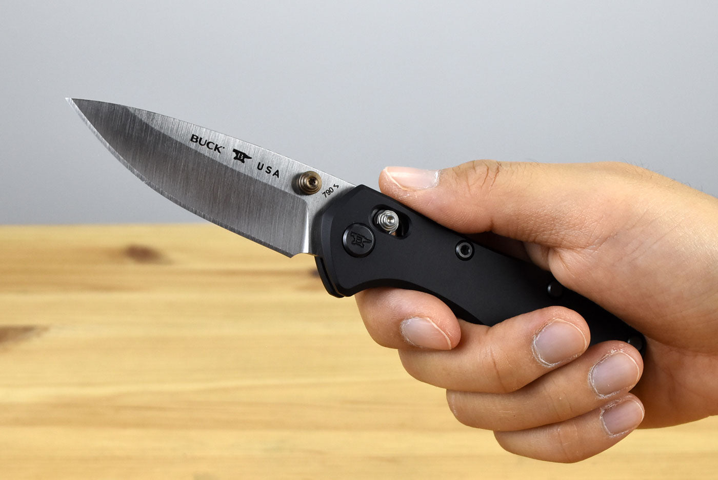 Buck 790 Mini Range Elite Folder (Black Aluminum Handle)
