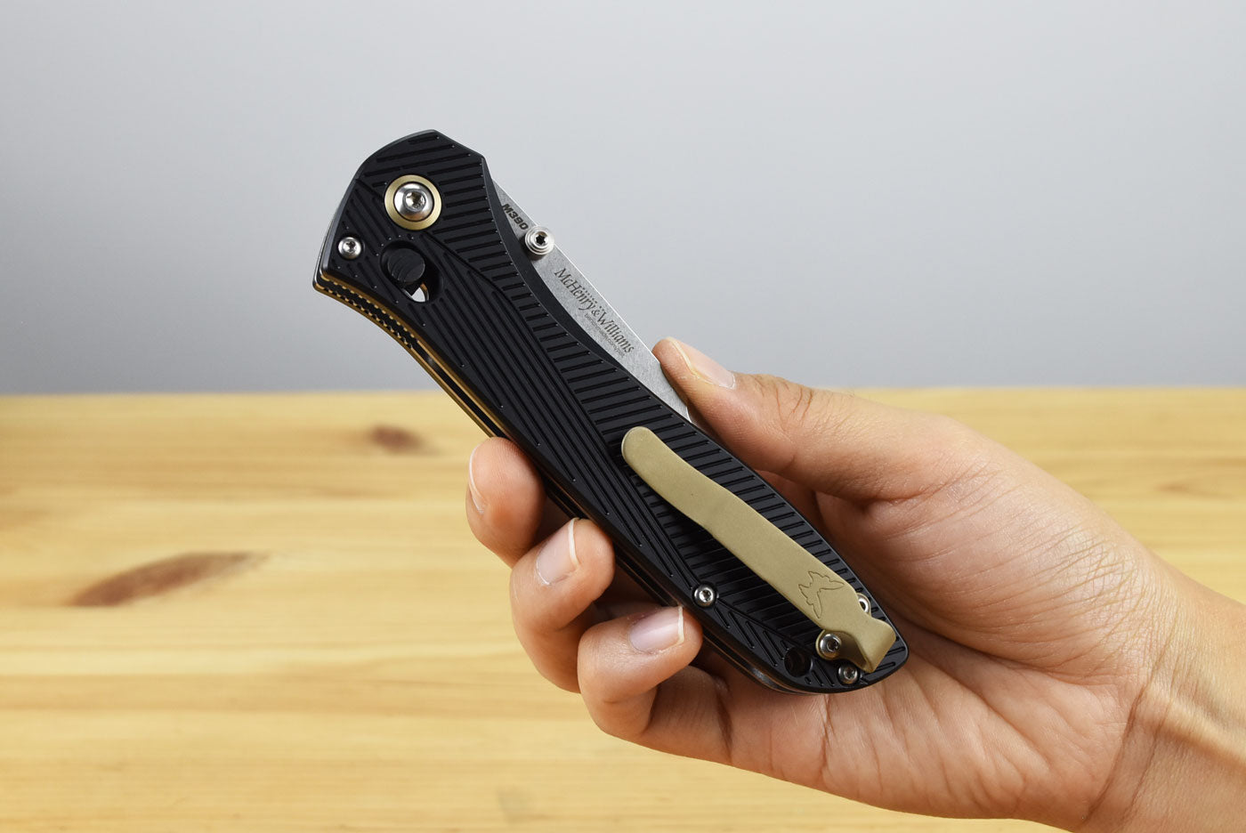 Benchmade 710-25 Seven | Ten Folding Knife (Black Machined Aluminum Handle)