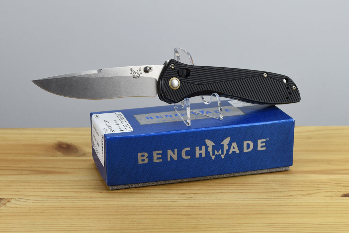 Benchmade 710-25 Seven | Ten Folding Knife (Black Machined Aluminum Handle)