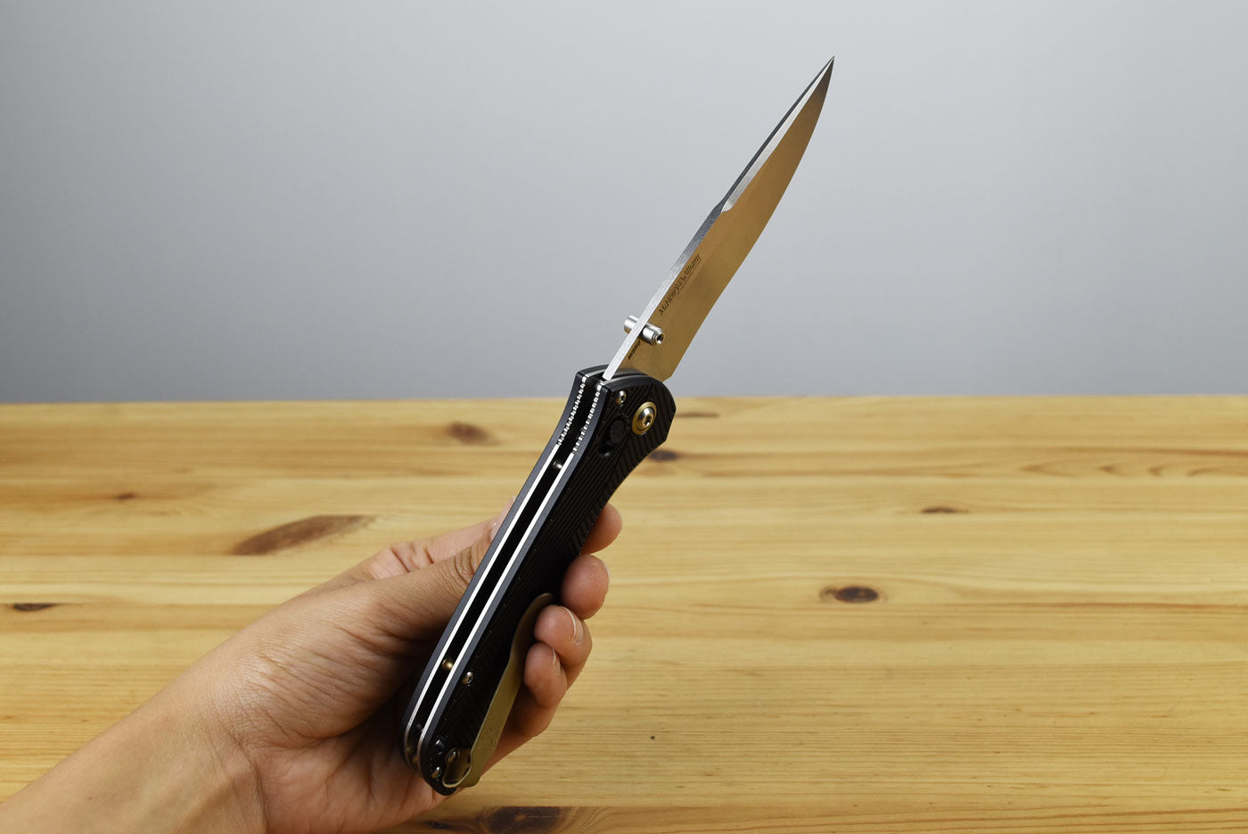 Benchmade 710-25 Seven | Ten Folding Knife (Black Machined Aluminum Handle)