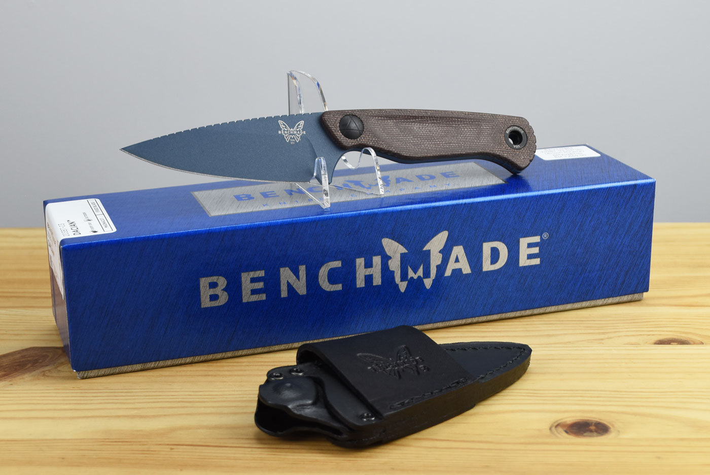 Benchmade 203BT-03 Dacian Pocket Fixed Blade (Brown Canvas Micarta Handle)